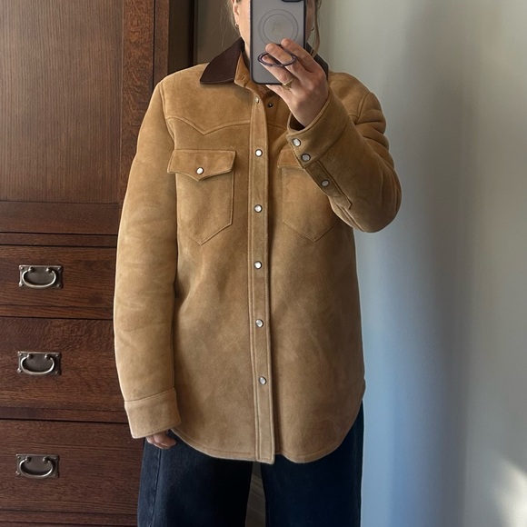 Fortela shearling suede jacket - Picture 4 of 10